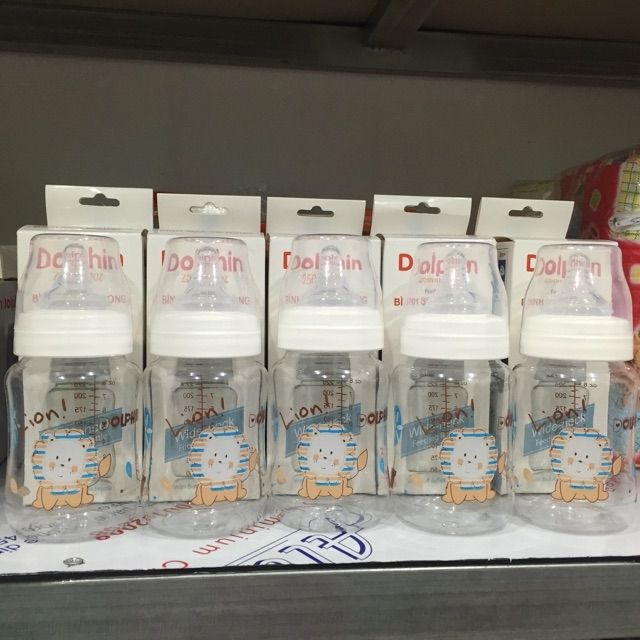 Bình Dolphin 125ml, 240ml cổ rộng