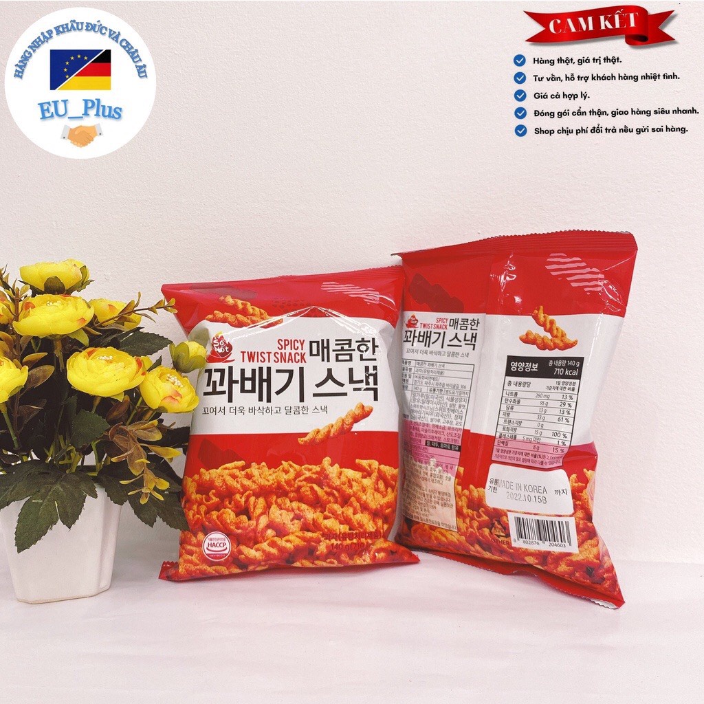 Quẩy xoắn Hàn Quốc 280g vị mặn ngọt