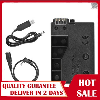 Pin giả andoer dr-e8 dc cổng cắm usb dự phòng cho lp-e8 canon eos 550d 600d 650d