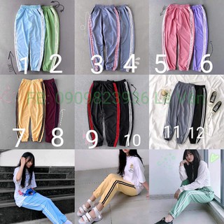 Quần dài 2 sọc dọc bo chân. 2 line unisex nam-nữ