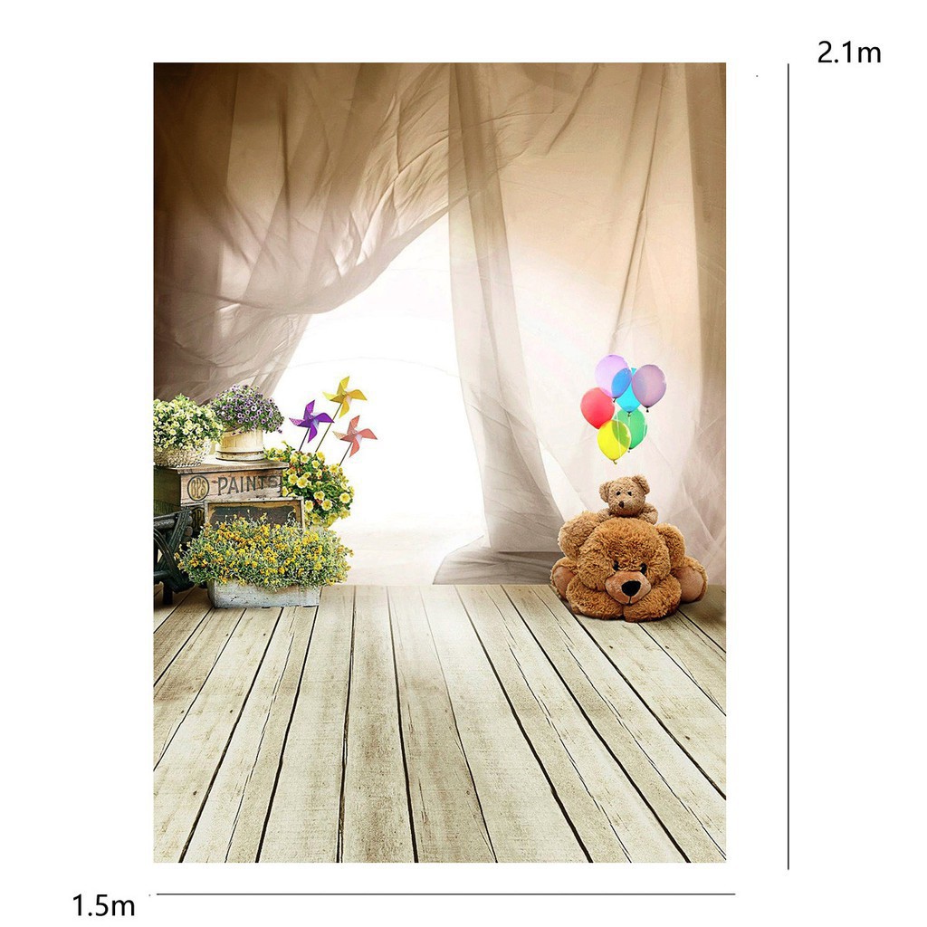Backdrop Cho Studio Loại Tường Gấu Kích Thước 5X7Ft