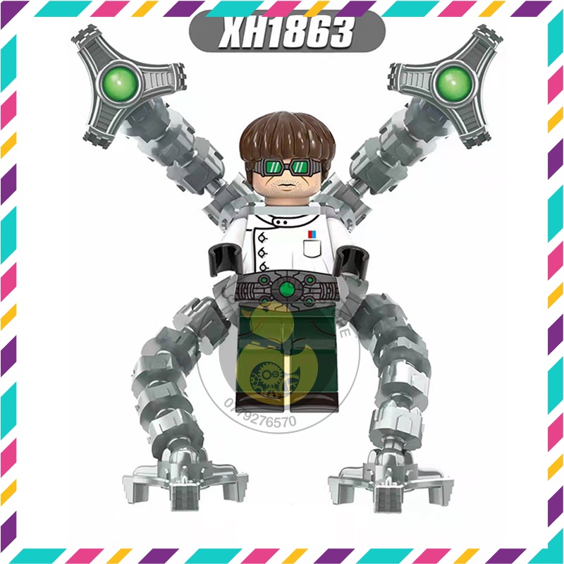 XH1863 Minifigures Mô Hình Siêu Anh Hùng Đồ Chơi Lắp Ráp Super Hero Nhân Vật Dr Octopus