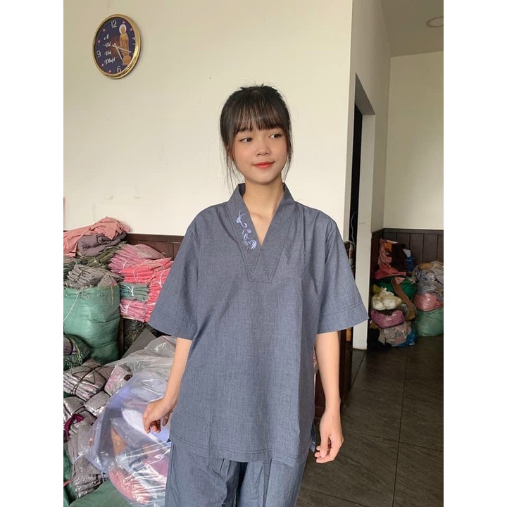 ĐỒ LAM ĐI CHÙA ĐỒ PHTJ GIÁO#BỘTHUYEN NAM CHẤT LIỆU VẢI XÔ TIXI NHẬP NGOAI