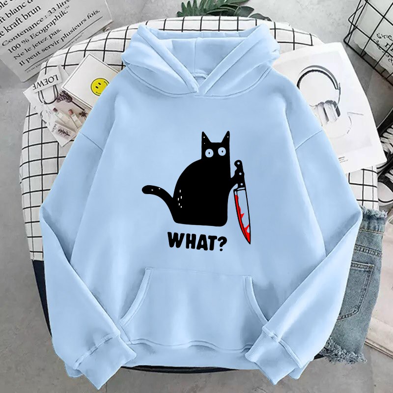 ÁO HOODIE IN KNIFE CAT (NHIỀU MÀU)