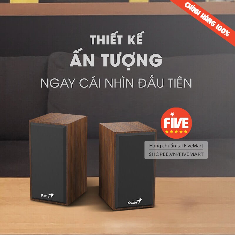 Loa Vi Tính Genius Nghe Hay Bass Mạnh Mẽ Thiết Kế Đẹp Có Cổng USB Và Jack 3.5 Hàng Nhập Khẩu Chính Hãng