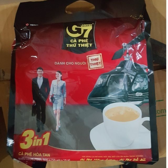 CÀ PHÊ SỮA HÒA TAN G7 3IN1 TRUNG NGUYÊN 50 GÓI