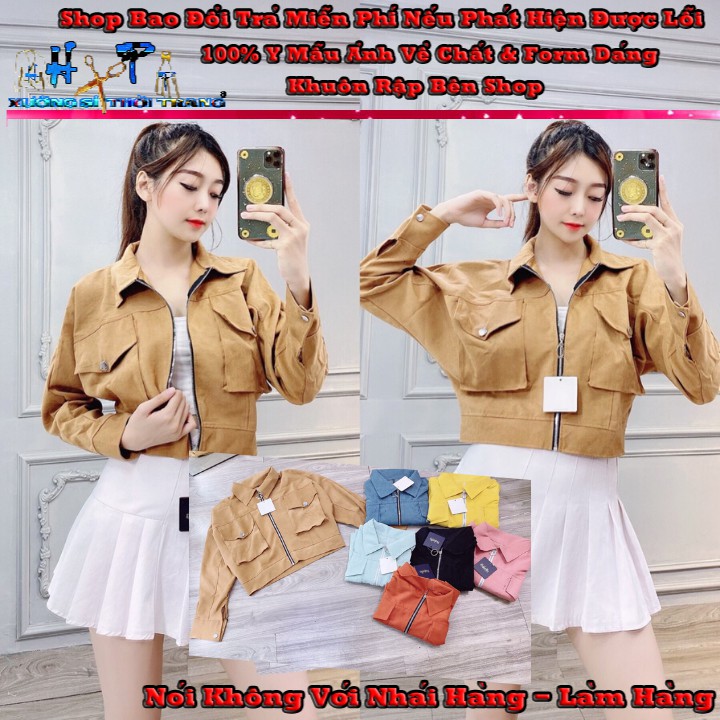 Áo Khoác Nhung Bố Lụa Form Lửng Cao Cấp  Phối Túi Hộp Siêu Sang Mẫu Mới Thời Trang 2020- Hàng Có Sẵn | BigBuy360 - bigbuy360.vn