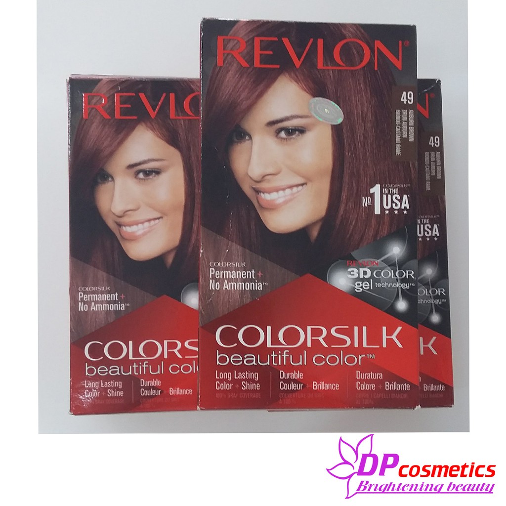 Thuốc Nhuộm Tóc Revlon Colorsilk Màu 49 Nâu Đỏ