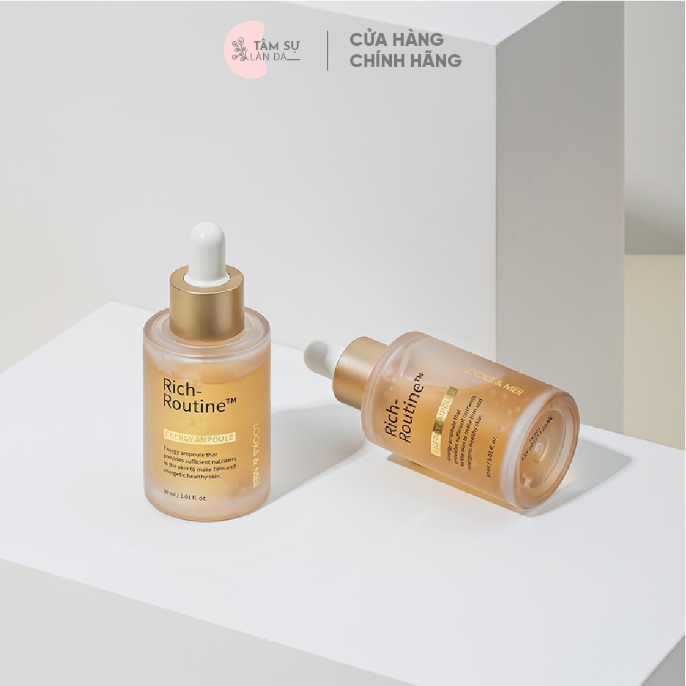 Tinh chất dưỡng sáng da giàu năng lượng Rich Routine Looks &amp; Meii 30ml
