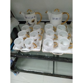 BỘ ẤM CHÉN KÈM KHAY 8 MÓN CAO CẤP