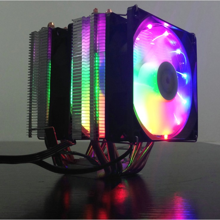 Tản Nhiệt Khí, Fan CPU Snowman M-X6 Led RGB Dual Fan - Hỗ Trợ All CPU