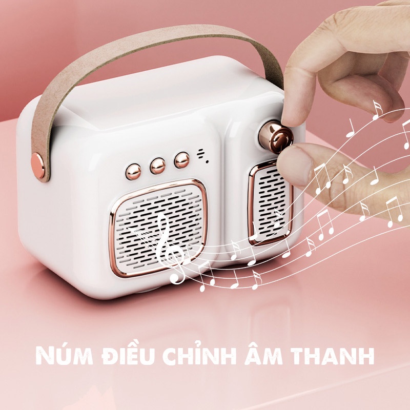 Loa Bluetooth không dây mini thiết kế cổ điển T3 decor trang trí phòng làm quà tặng ý nghĩa - mẫu mới 2022