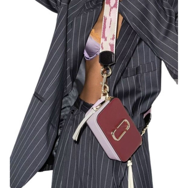 Túi xách nữ đẹp da thật Marc, 2 ngăn, dây đeo bản to trẻ trung