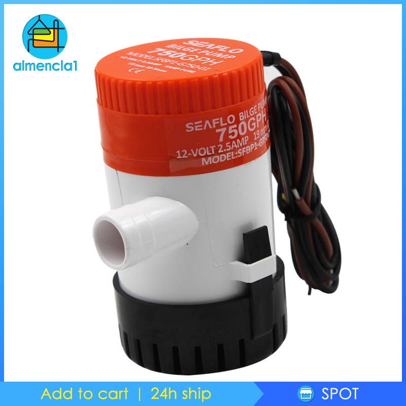 Máy bơm nước chìm 12V 750 GPH 2.5A
 | BigBuy360 - bigbuy360.vn