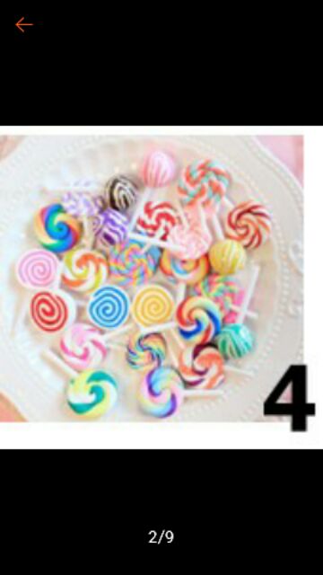 Charm trang trí slime