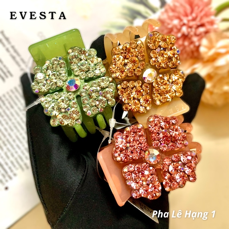 Kẹp Càng cua 5 Răng Đính Đá Cao Cấp Xuất sứ Hàn Quốc Đẹp Sáng Sang Trọng MARCELY