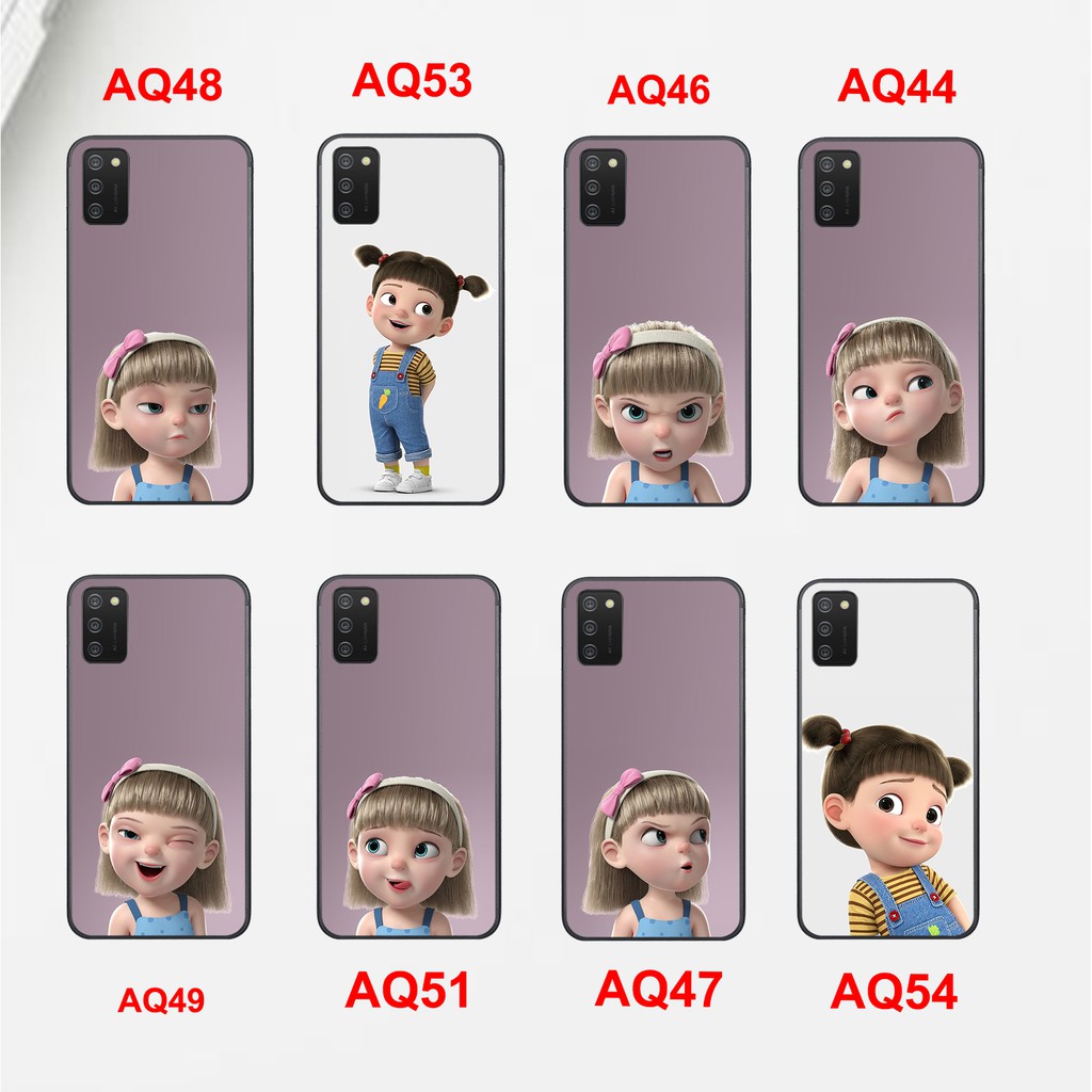ỐP LƯNG SAMSUNG A02S-SAMSUNG A03S IN HÌNH CÔ BÉ ĐÁNG YÊU VỚI NHƯNG BIỂU CẢM CUTE