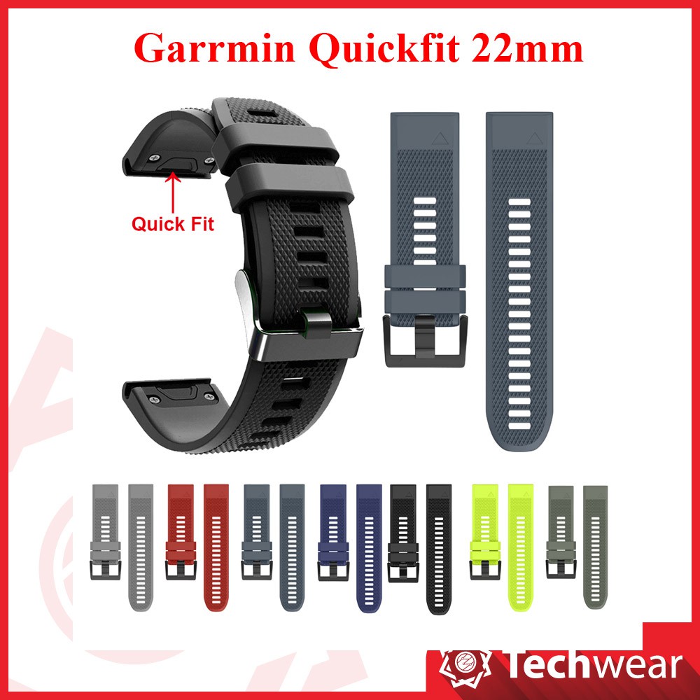 Dây cao su Quickfit cho Garmin Fenix 5 Fenix 5 Plus Fenix 6 945 Instinct 22mm Techwear