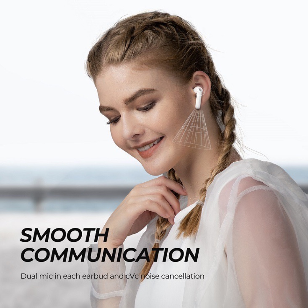 Tai Nghe Bluetooth True Wireless SoundPEATS TrueAir2, BT v5.2, Nghe Nhạc Đến 25H - Chính Hãng BH 12 Tháng