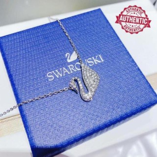 [ma209] Dây Chuyền Nữ Swarovski Swan Pendant, White, Rhodium Plated Thiên Nga