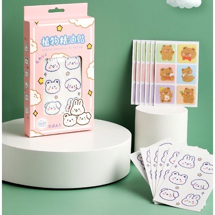 Miếng dán chống muỗi cho bé hương thơm tự nhiên hình dễ thương