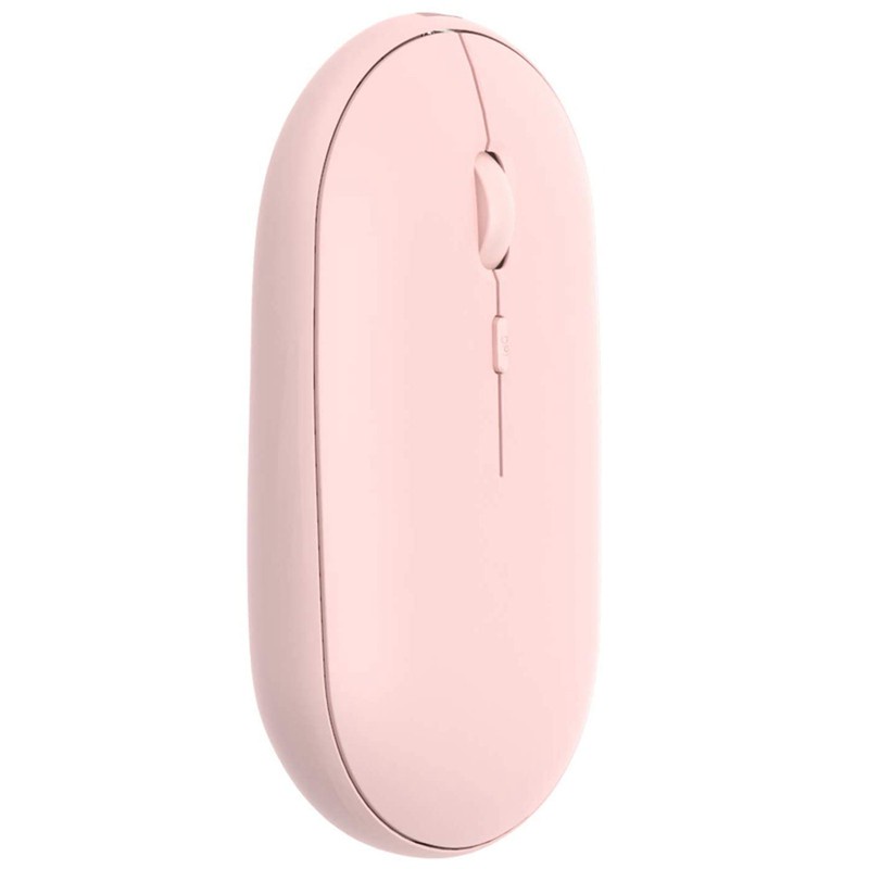 Slim Dual e(Bluetooth 4.0 + USB)Mouse,3 DPI, for Laptop, PC(Pink)