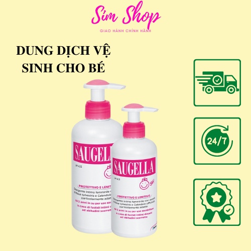 Dung dịch vệ sinh cho bé gái từ 3 - 12 tuổi SAUGELLA simshop102