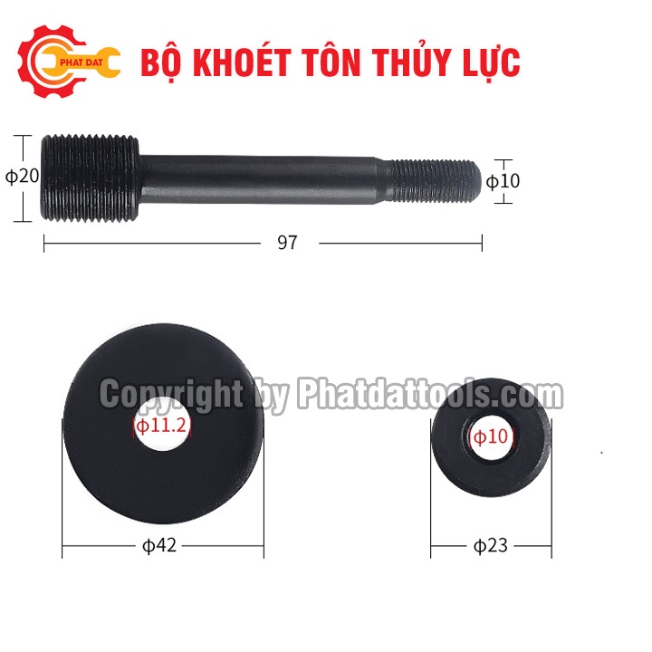 Máy Đột Thủy Lực Bằng Tay SYK8B - Bộ khoét tôn thủy lực - Bảo hành Toàn Quốc 6 tháng