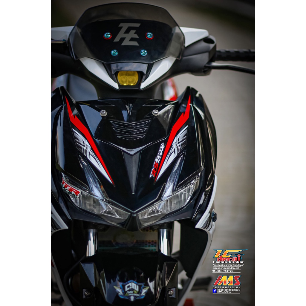 Tem Decal Rời Dán Xe Winner X Mẫu Chữ RS Trắng Đỏ Đen Mẫu Mới Cực Đẹp, Hàng 3 Lớp Chất Lượng Cao