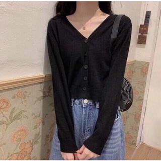 Cardigan đen order taobao