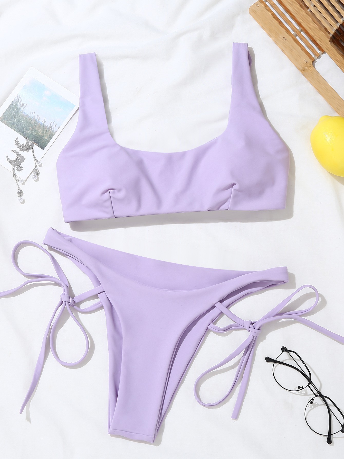 Bikini Màu Tím Sáng Thiết Kế Khoét Quyến Rũ | BigBuy360 - bigbuy360.vn