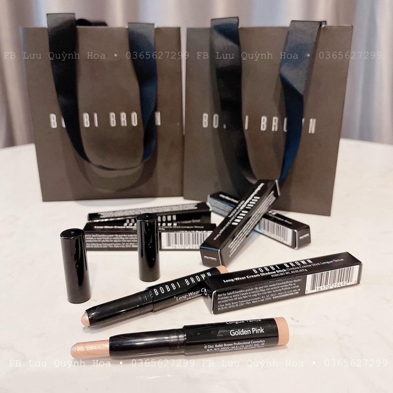 Bút phấn mắt Bobbi Brown Shadow Stick màu Golden Pink có nhũ