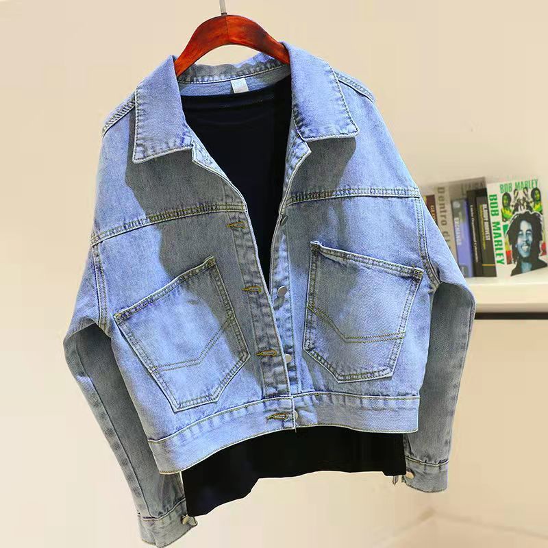 Áo Khoác Jeans Đính Kim Sa Thời Trang Dành Cho Nữ Size s 2022