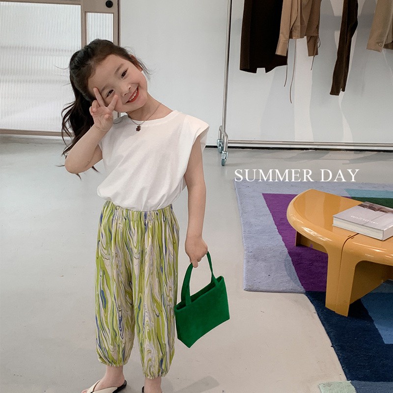 Áo thun tanktop vai đệm mút sành điệu cho bé A800 [Form lớn hơn 1 size]