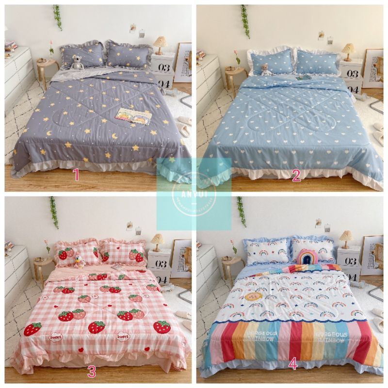 Bộ drap cotton đũi mềm mát