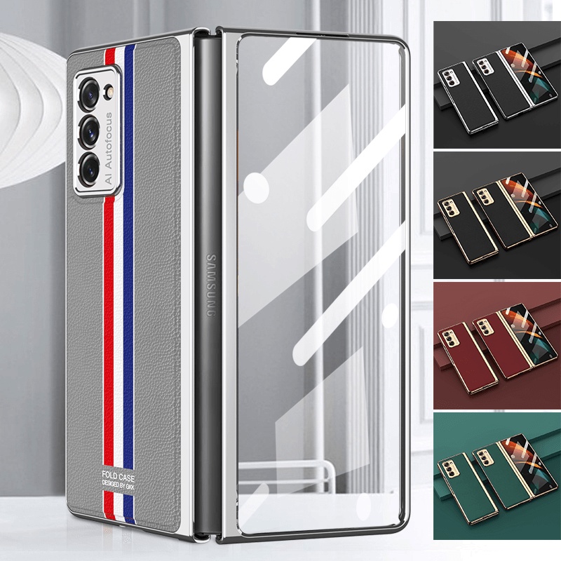 Ốp Điện Thoại Mặt Kính Cường Lực Trong Suốt Cho Samsung Galaxy Z Fold 2