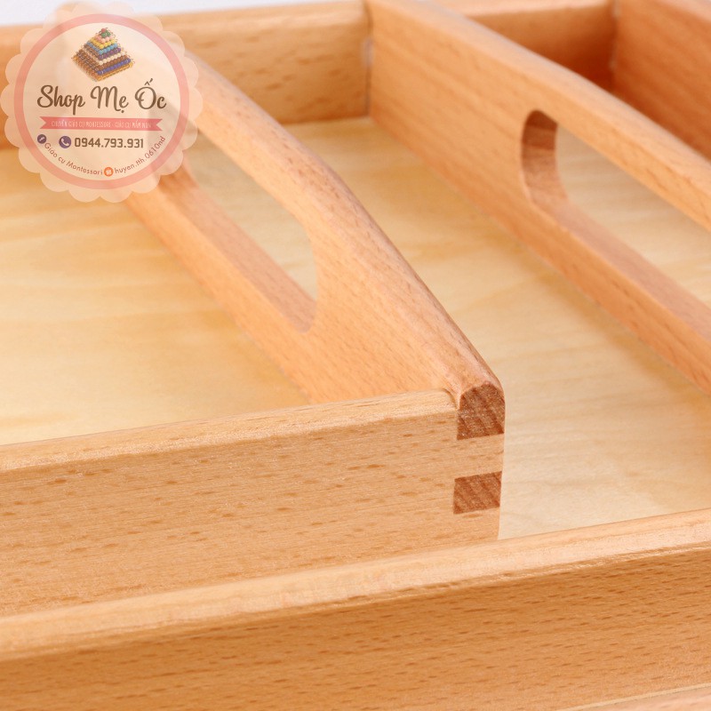 (Size lớn 30x40cm) - Khay đựng Montessori (Hàng Nhập Khẩu)
