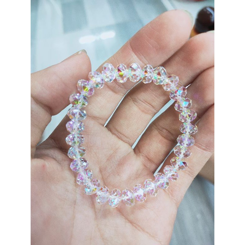 Vòng pha lê Swarovski Hạt Bánh cam 8ly,12ly