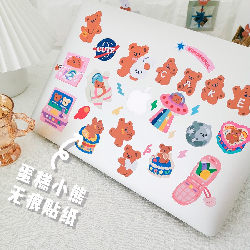 Dễ Thương Sticker Dán Trang Trí Hình Gấu Hoạt Hình Xinh Xắn
