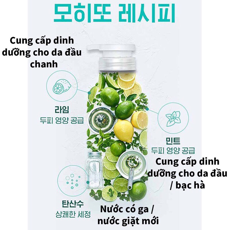 Dầu gội đầu thảo dược Fresh Pop Green Herb Recipe Shampoo 100ml