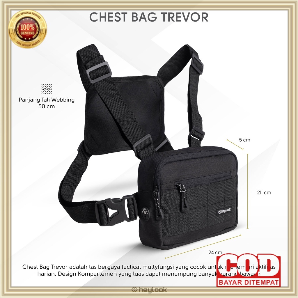 Túi chiến thuật CHEST BAG TREVOR RIG BAG OUTDOOR HEYLOOK | BigBuy360 - bigbuy360.vn