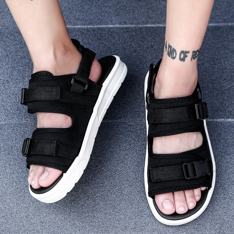 Giày quai hậu phong cách unisex 2 quai đeo ngang thời trang hè trẻ trung cá tính