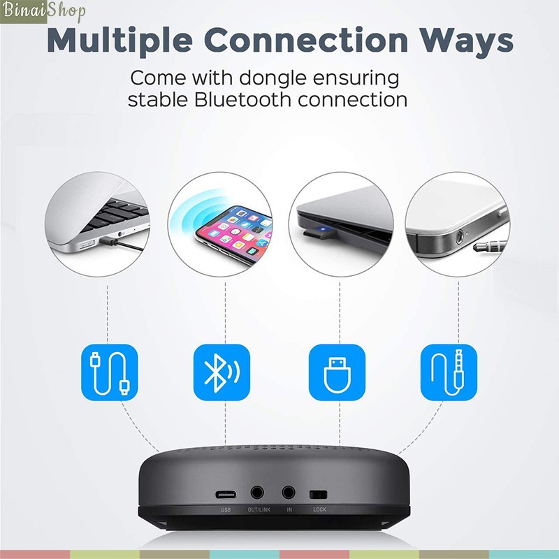 Micro kèm loa họp trực tuyến Emeet Luna