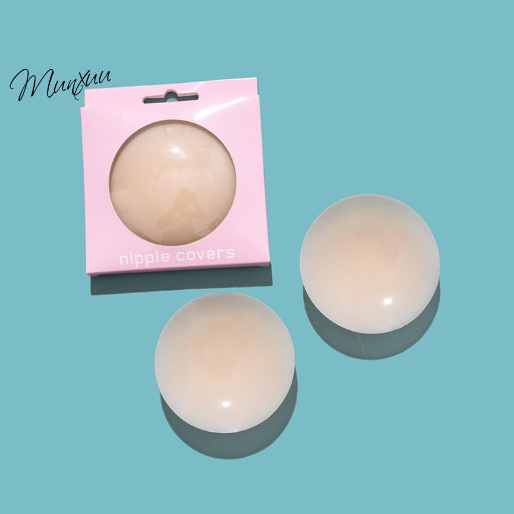Combo miếng dán ngực tự thân MUNXUU, dán ngực silicon mềm mỏng không keo tự dính siêu chắc - MD02