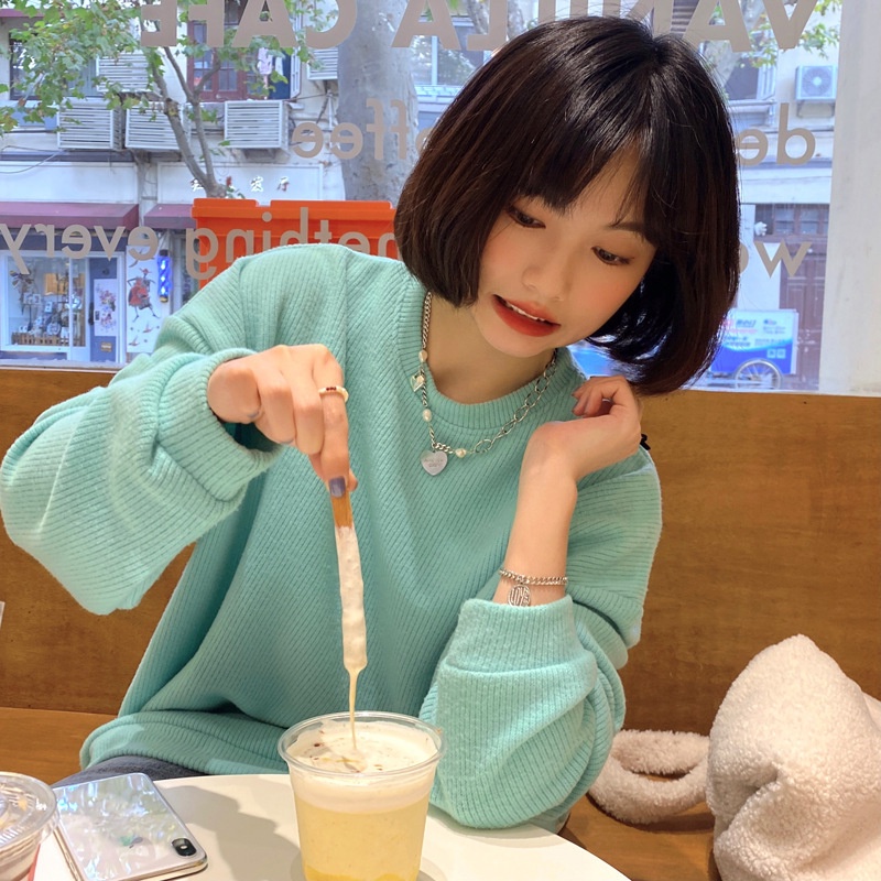 Vòng cổ mặt trái tim đính ngọc trai phong cách vintage thời trang