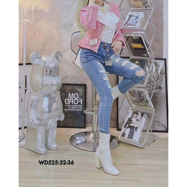 55-90kg Bigsize QUẦN JEAN XANH RÁCH KIỂU