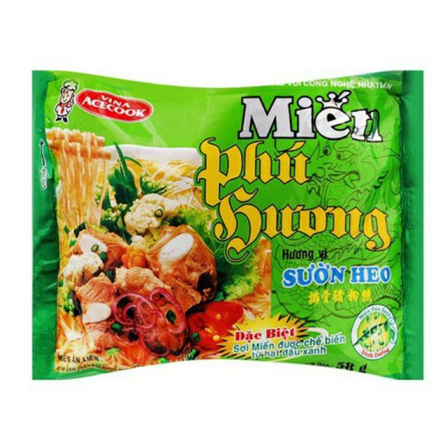 Thùng miến Phú Hương  vị sườn Heo . Date mới