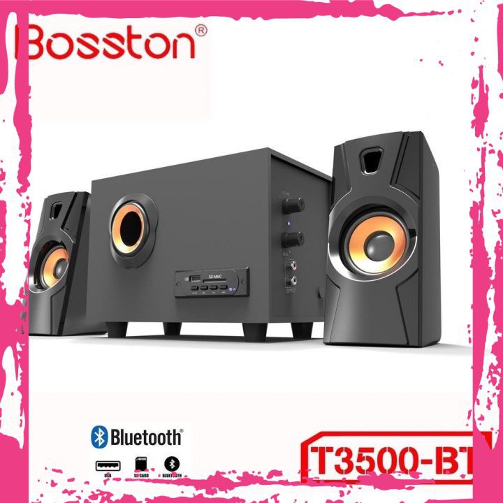 Loa Bluetooth Bosston T3500-BT 2.1 Loa Máy Vi Tính Để Bàn Âm Thanh Cực Đỉnh Cố Hỗ Trợ Usb - Thẻ Nhớ