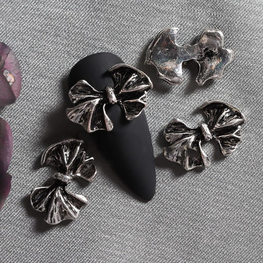 Miếng Dán Trang Trí Móng Tay 3D Độc Đáo|Áo Thun Ba Chiều Màu Trơn Cho Nữ Phụ Kiện Trang Trí Móng Tay Hình Gấu Nơ Xinh Xắn