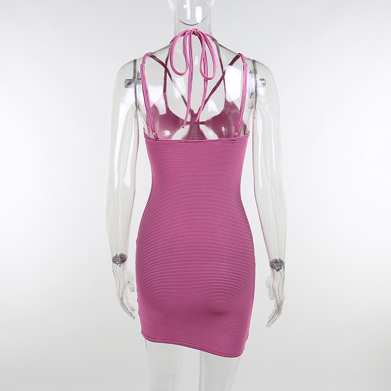 Đầm Hai Dây Ôm Dáng Hở Lưng Quyến Rũ Cho Nữ